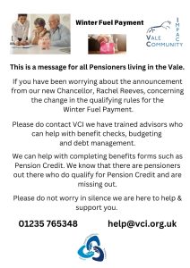 Help with Winter Fuel Payment poster 2024