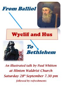 History Talk flyer 28th September 2024